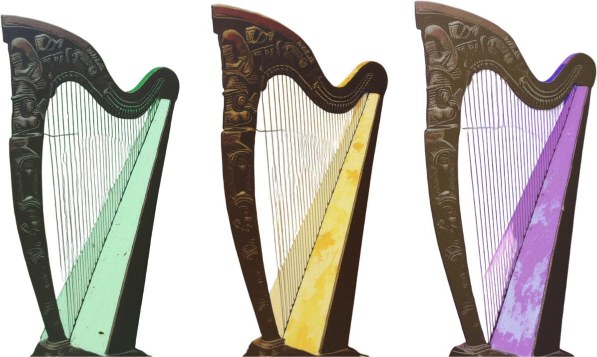 3harps - Celtic Gael mythology by Emma-Jane MacKinnon-Lee