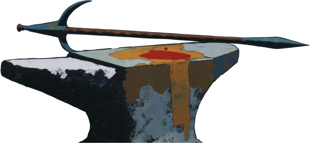 anvil - Celtic Gael mythology by Emma-Jane MacKinnon-Lee