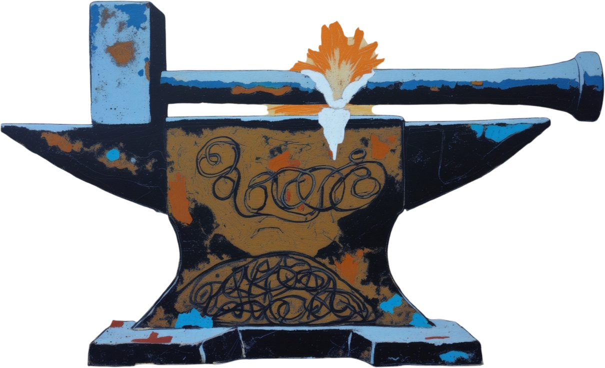 blacksmith - Celtic Gael mythology by Emma-Jane MacKinnon-Lee