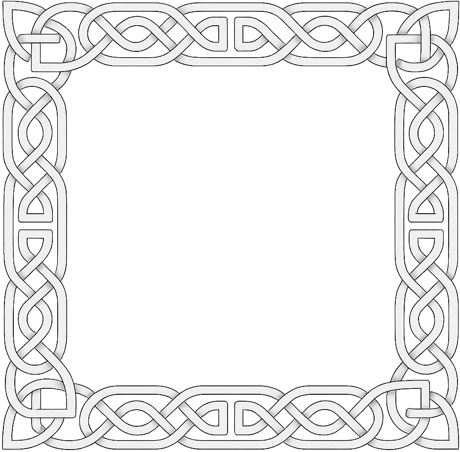 Celtic border decoration by Emma-Jane MacKinnon-Lee
