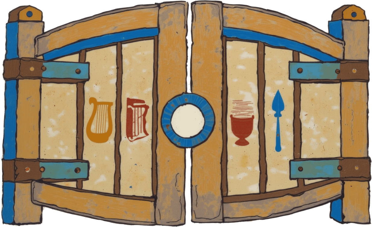 gate - Celtic Gael mythology by Emma-Jane MacKinnon-Lee