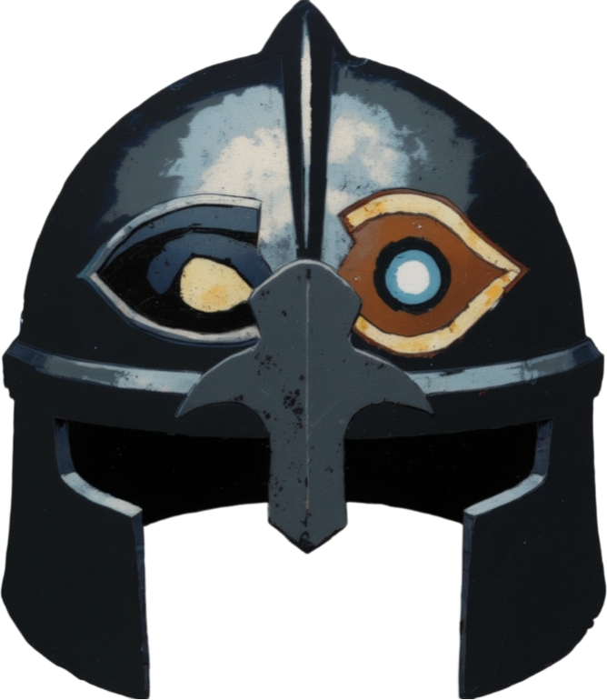 helmet - Celtic Gael mythology by Emma-Jane MacKinnon-Lee