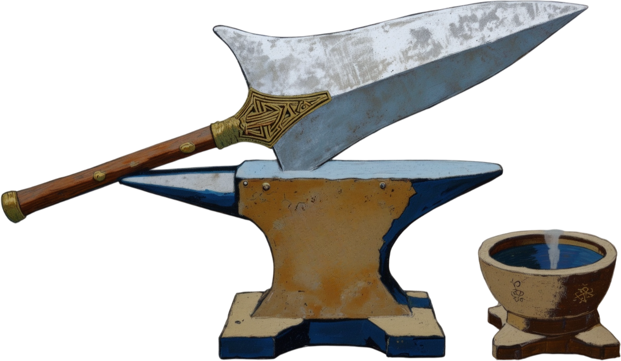 spearhead - Celtic Gael mythology by Emma-Jane MacKinnon-Lee