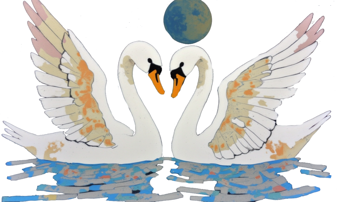 swansintertwined - Celtic Gael mythology by Emma-Jane MacKinnon-Lee