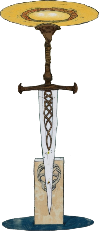 sword - Celtic Gael mythology by Emma-Jane MacKinnon-Lee