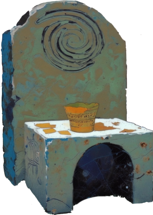 throne - Celtic Gael mythology by Emma-Jane MacKinnon-Lee