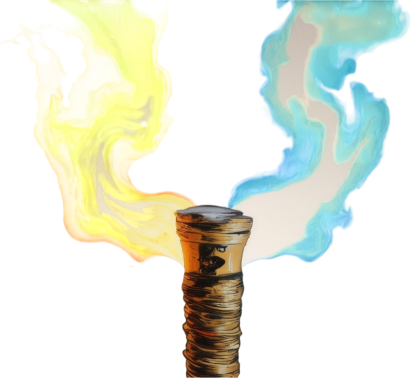 torch - Celtic Gael mythology by Emma-Jane MacKinnon-Lee