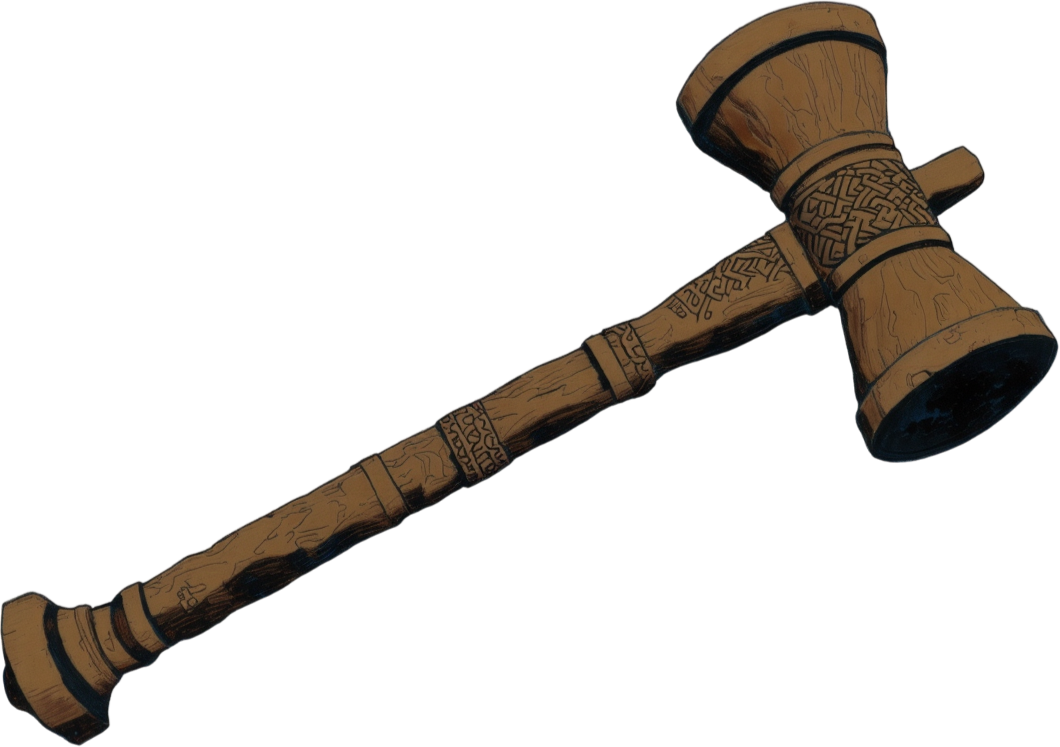 woodenclub - Celtic Gael mythology by Emma-Jane MacKinnon-Lee